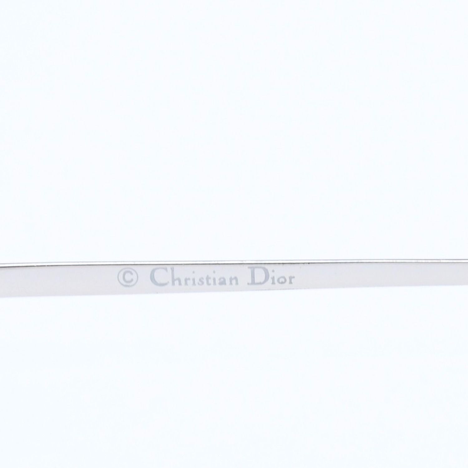 Christian Dior クリスチャンディオール リムレス サングラス シルバー