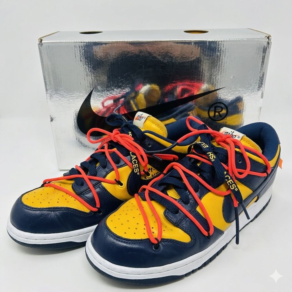 Off-White×NIKE Dunk Low LTHR CT0856-700 27cm 糀谷店 - メルカリ