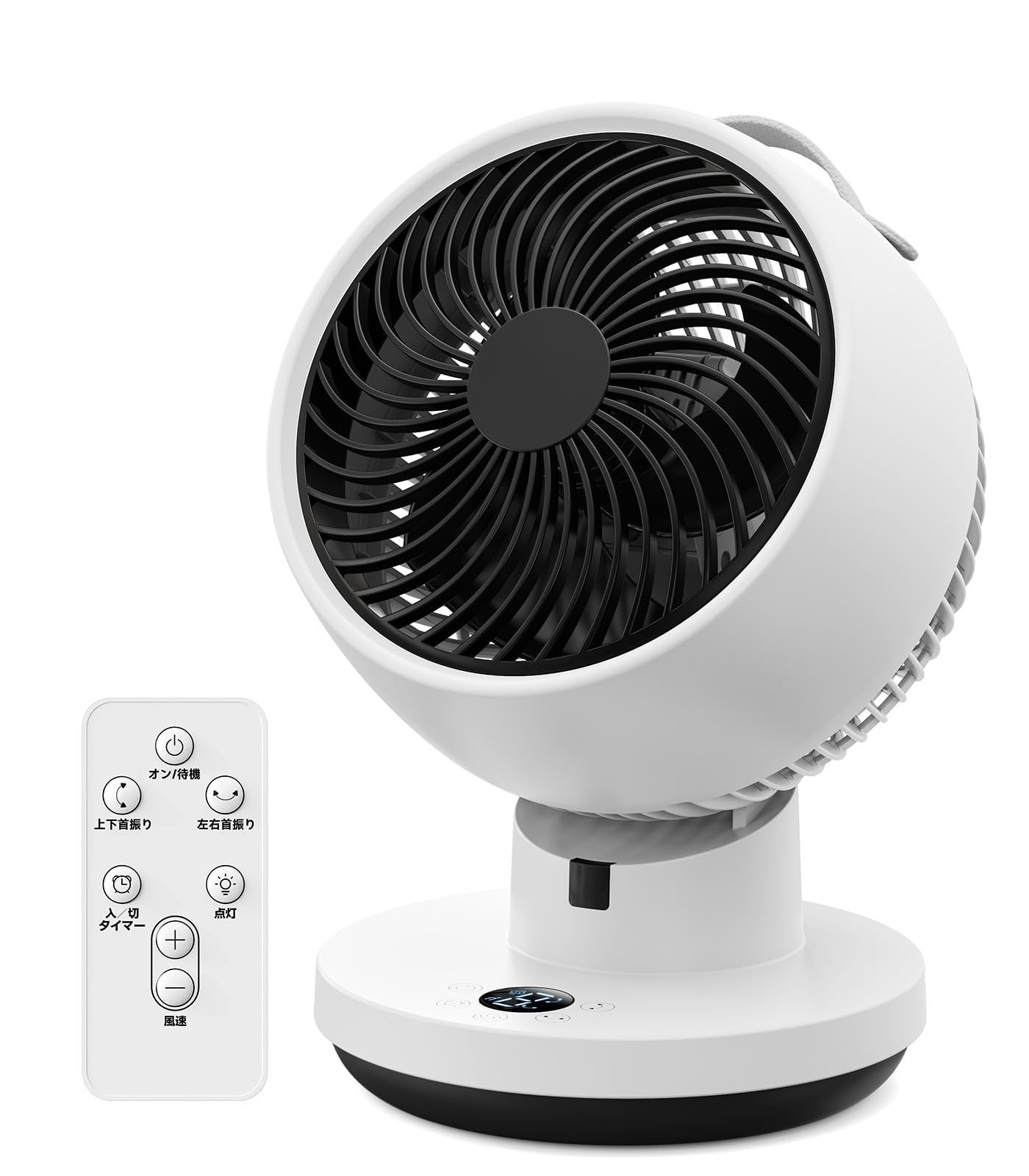 サーキュレーター DCモーター 静音 【2026 先行発売モデル＆省エネ・分解丸洗い】扇風機 兼用 360度首振り 強力送風 6段階風量調節 小型 リモコン付き タイマー機能 6-30畳対応 換気/空気循環/部屋干し 梅雨除湿 衣類乾燥 冷房 a9cfcc91