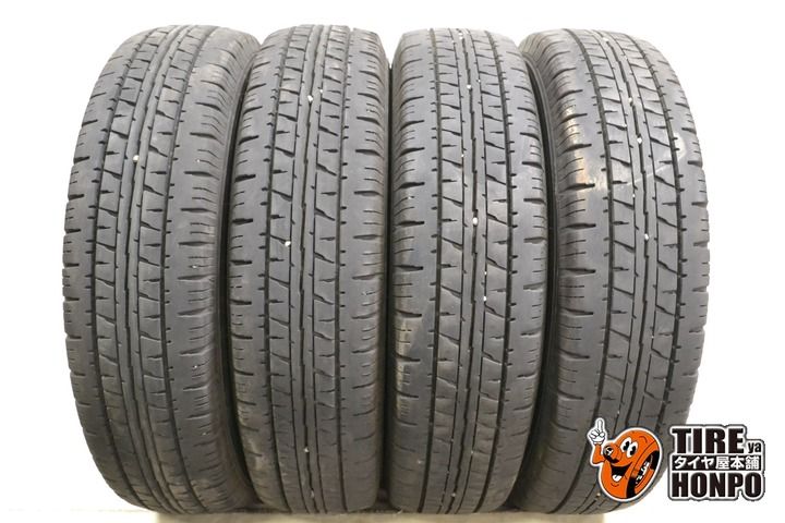 【中古 夏用】 145/80R12 80/78N 4本セット ダンロップ エナセーブ VAN01 サマータイヤ 中古タイヤ