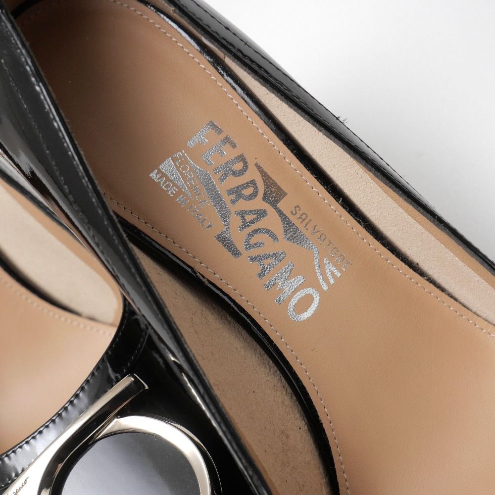 □未使用品□Salvatore Ferragamo サルヴァトーレフェラガモ パンプス