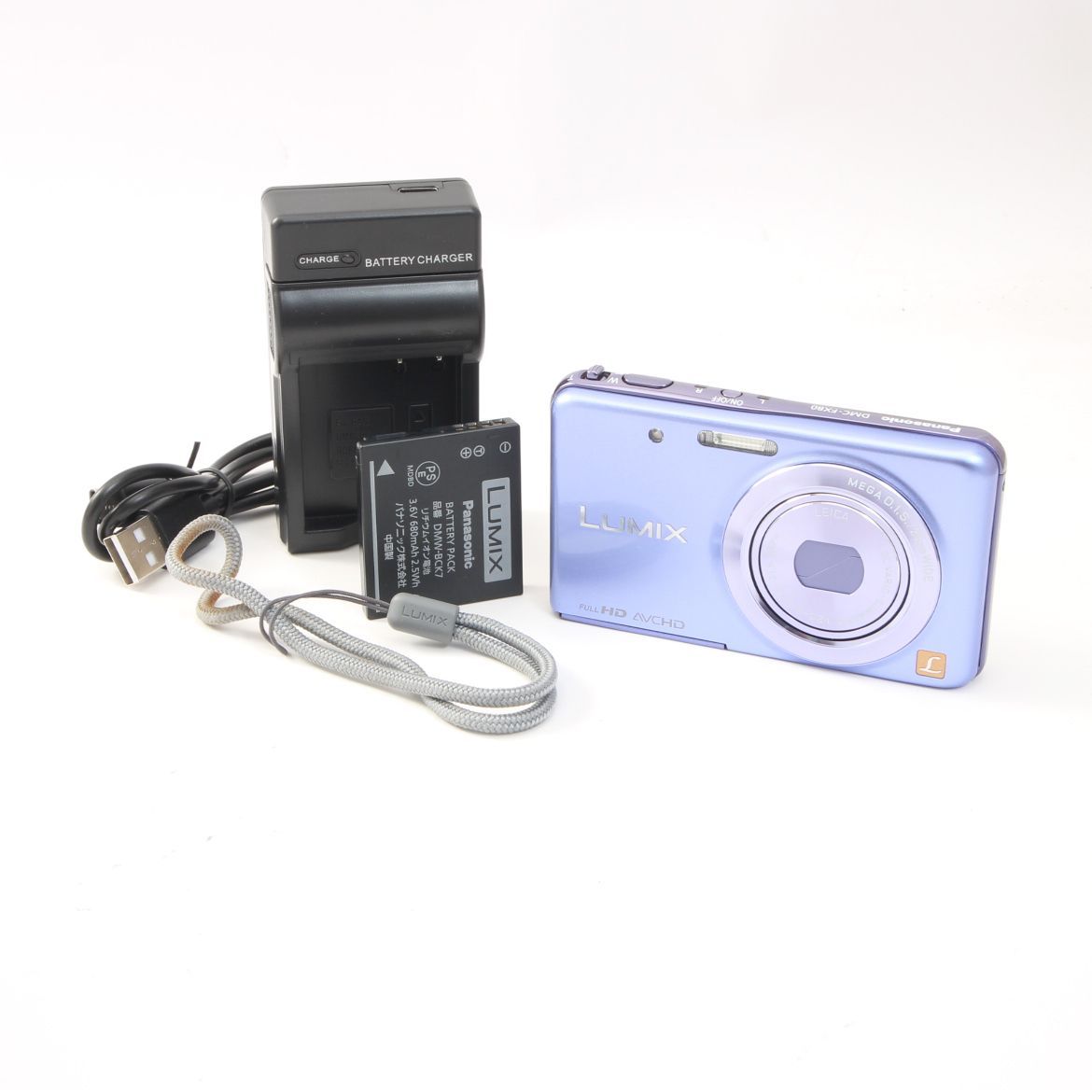 LUMIX DMC-FX80 パープル ルミックス フルHD 動作品 Panasonic パナソニック LUMIX DMC-FX80 パープル コンパクトデジタル