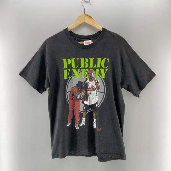 【中古】Hanes Public Enemy 1991 Apocalipse '91 tee ブラック size L　ヘインズ[24]