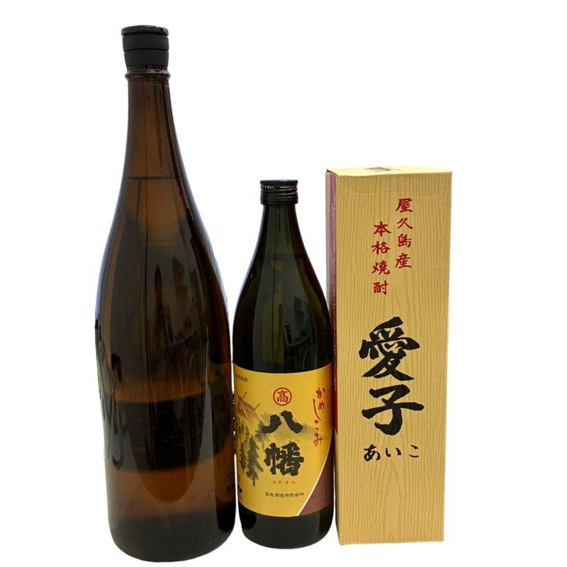 焼酎 3本セット 愛子900ml 八幡900ml 喜六(きろく)1800ml まとめ売り