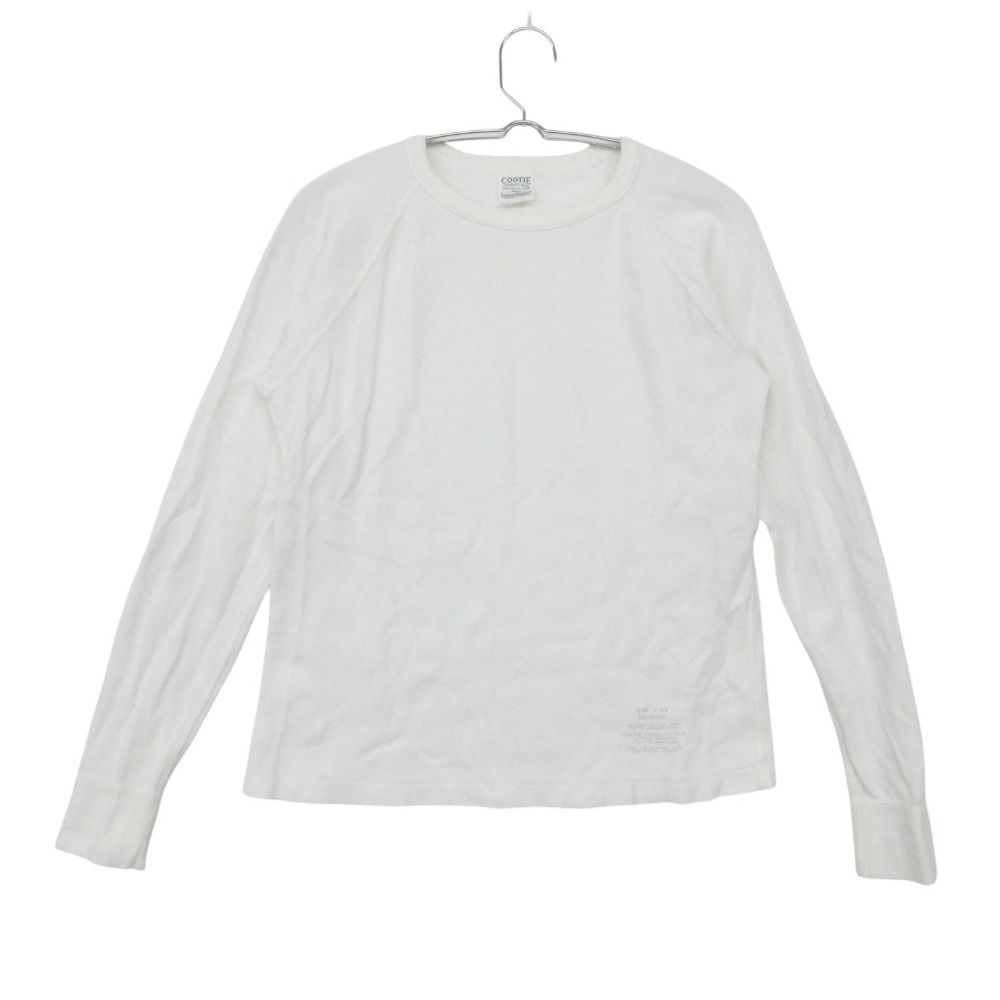 COOTIE クーティー 長袖Ｔシャツ サーマル カットソー ホワイト S メンズ 【中古】