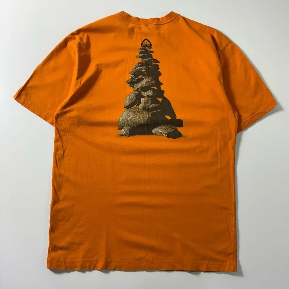 NIKE ナイキ 00s ACG ストーン グラフィック オレンジ 半袖Tシャツ