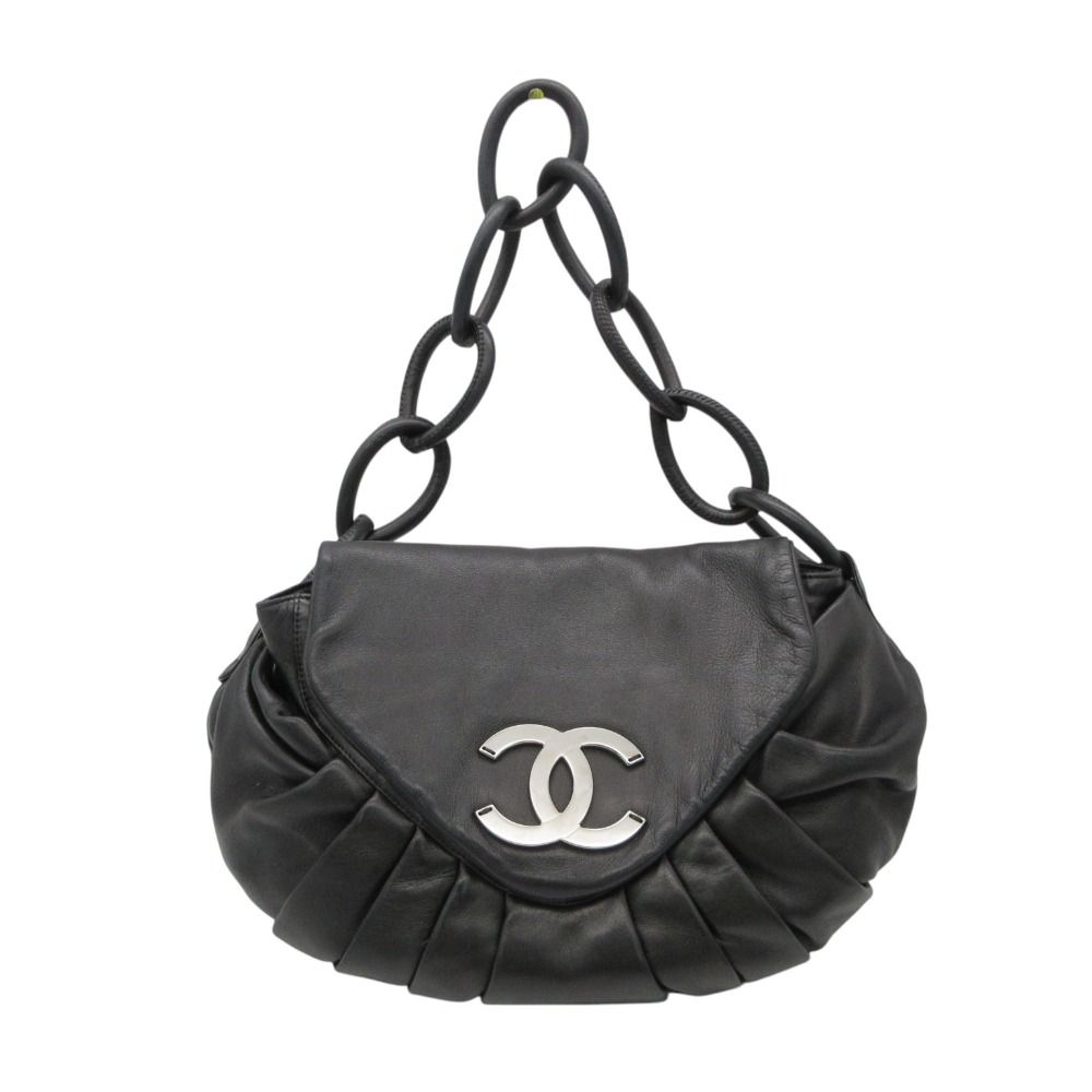 CHANEL シャネル ショルダーバッグ ココマーク ロゴ ラムスキン