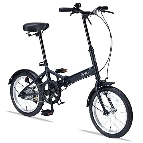 MYPALLAS(マイパラス) 折畳自転車16インチ シングルギア マット調3色カラー シンプルなコンパクト自転車 プレゼントや景品にも最適 MF101Ju