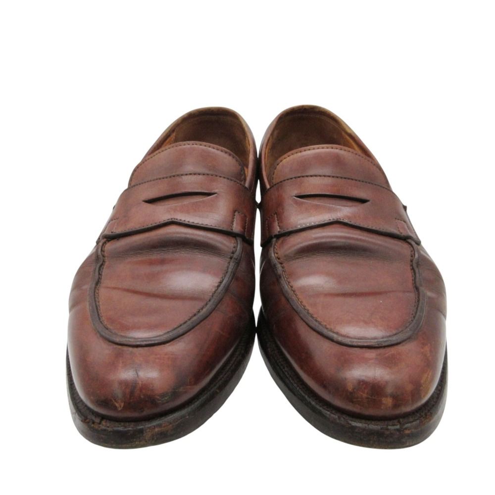 CROCKETT&JONES クロケットアンドジョーンズ ローファー ローズベリー ROSEBERY レザー コインローファー ペニー 靴 ブラウン 6 2/1 25.5cm メンズ 【中古】