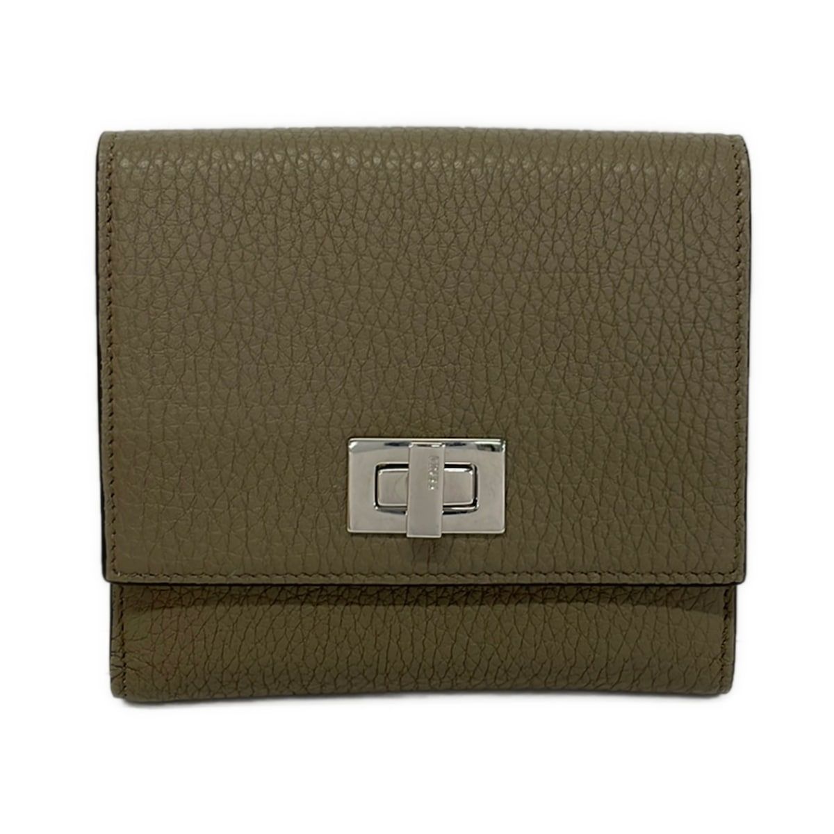 FENDI(フェンディ) 2つ折り財布 ピーカブー 8M0438 グレーベージュ レザー