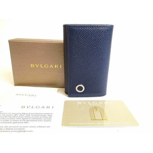 ブルガリ BVLGARI ブルガリブルガリ マン グレインレザー 6連 キーケース キーリング メンズ レディース 【新古品】
