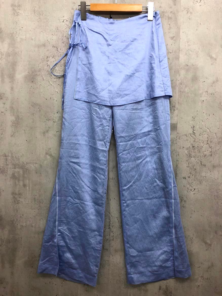 MAISON SPECIAL メゾンスペシャル 21251465710 スカートコンビネーションシアー パンツ size38/ブルー ■◆◎レディース