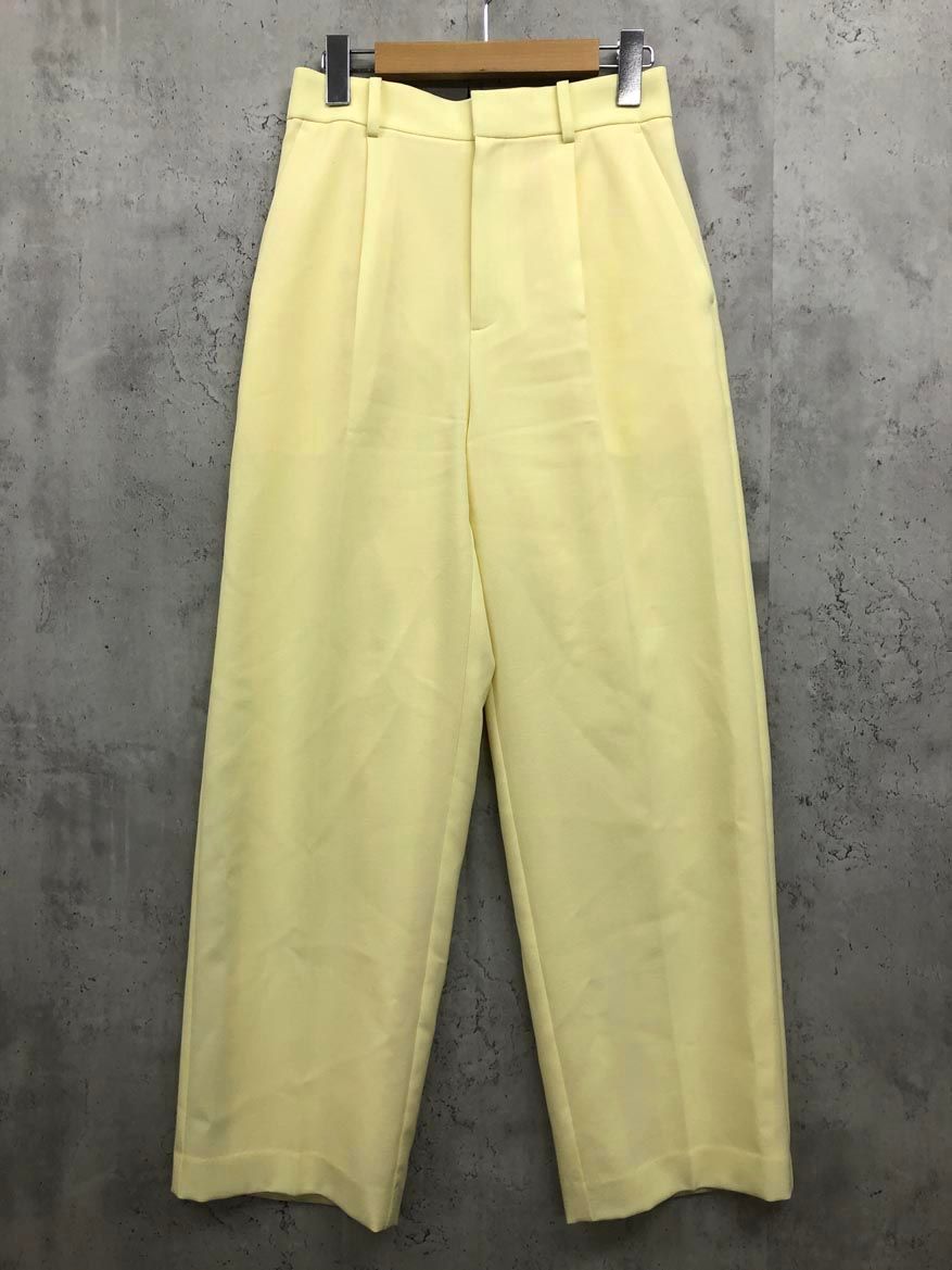 NOLLEY'S ノーリーズ ウォッシャブルドライワイド パンツ size38/イエロー ■■◎レディース