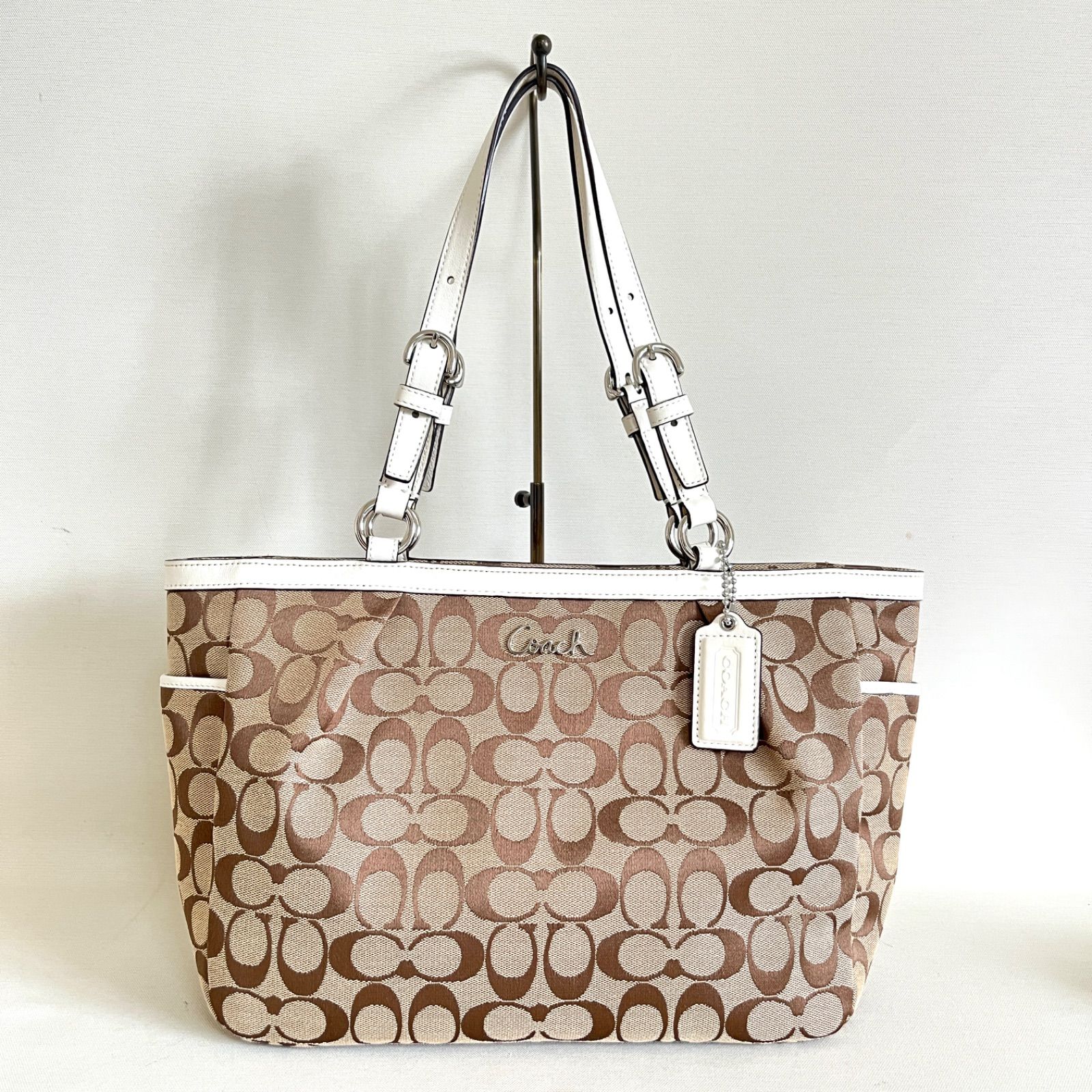 COACH コーチ ギャラリー シグネチャー イーストウエスト トートバッグ