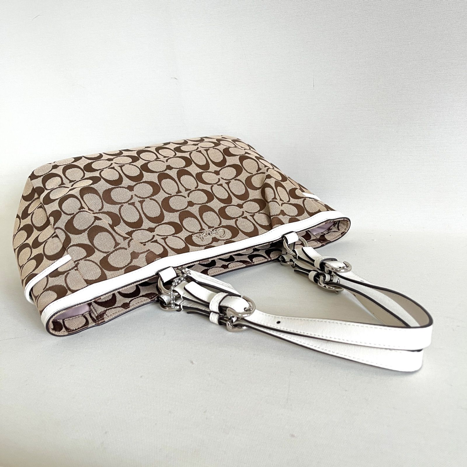 COACH コーチ ギャラリー シグネチャー イーストウエスト トートバッグ