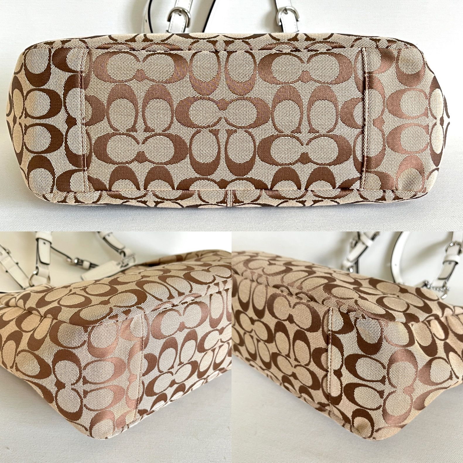COACH コーチ ギャラリー シグネチャー イーストウエスト トートバッグ