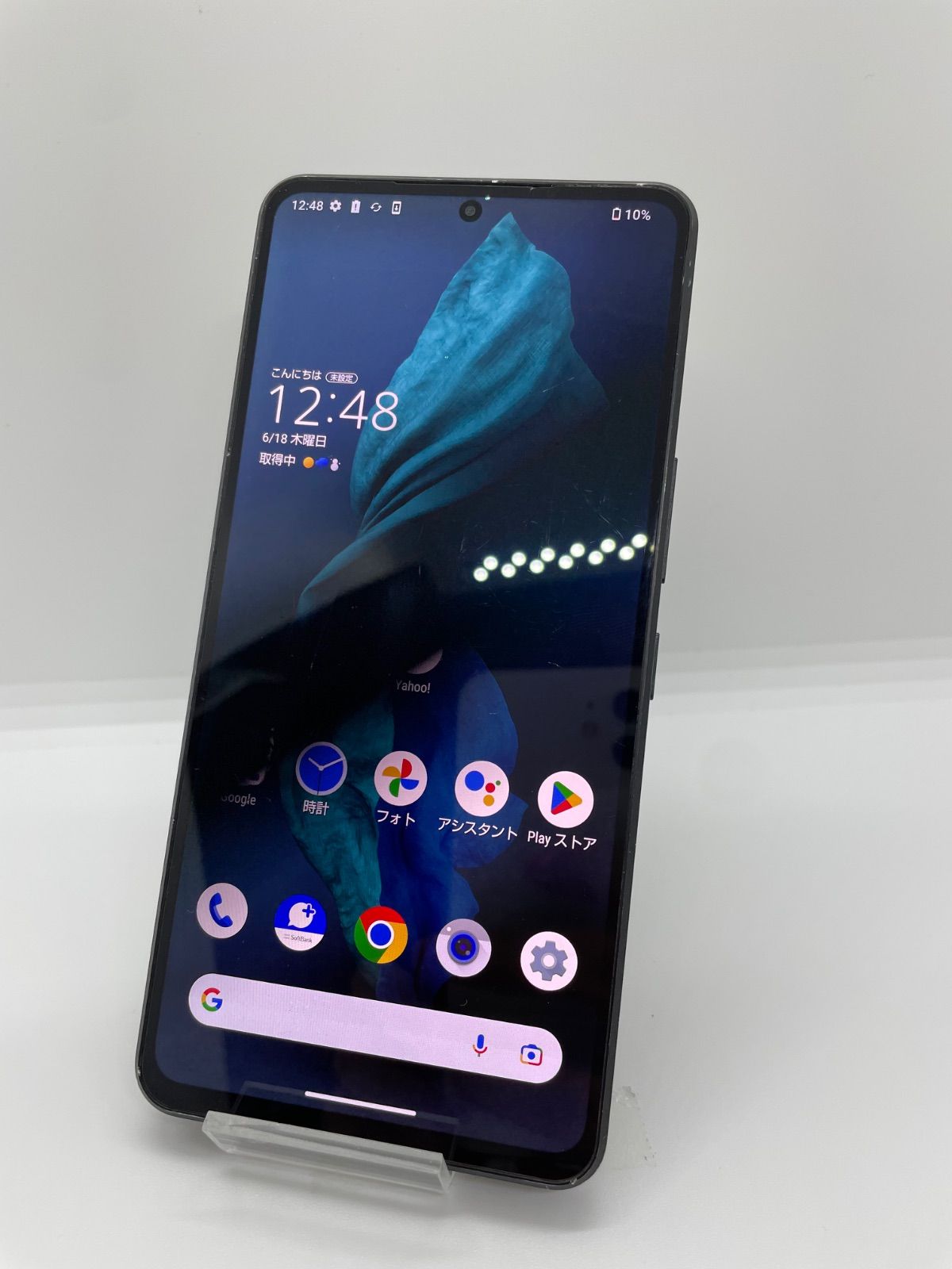 @ 【訳あり品】AQUOS R7 Softbank SIMロック解除済 256GB A202SH ブラック 6493