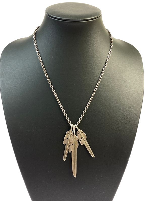 中古品】 LARRY SMITH ラリースミス KAZEKIRI FEATHER NECKLACE カゼ