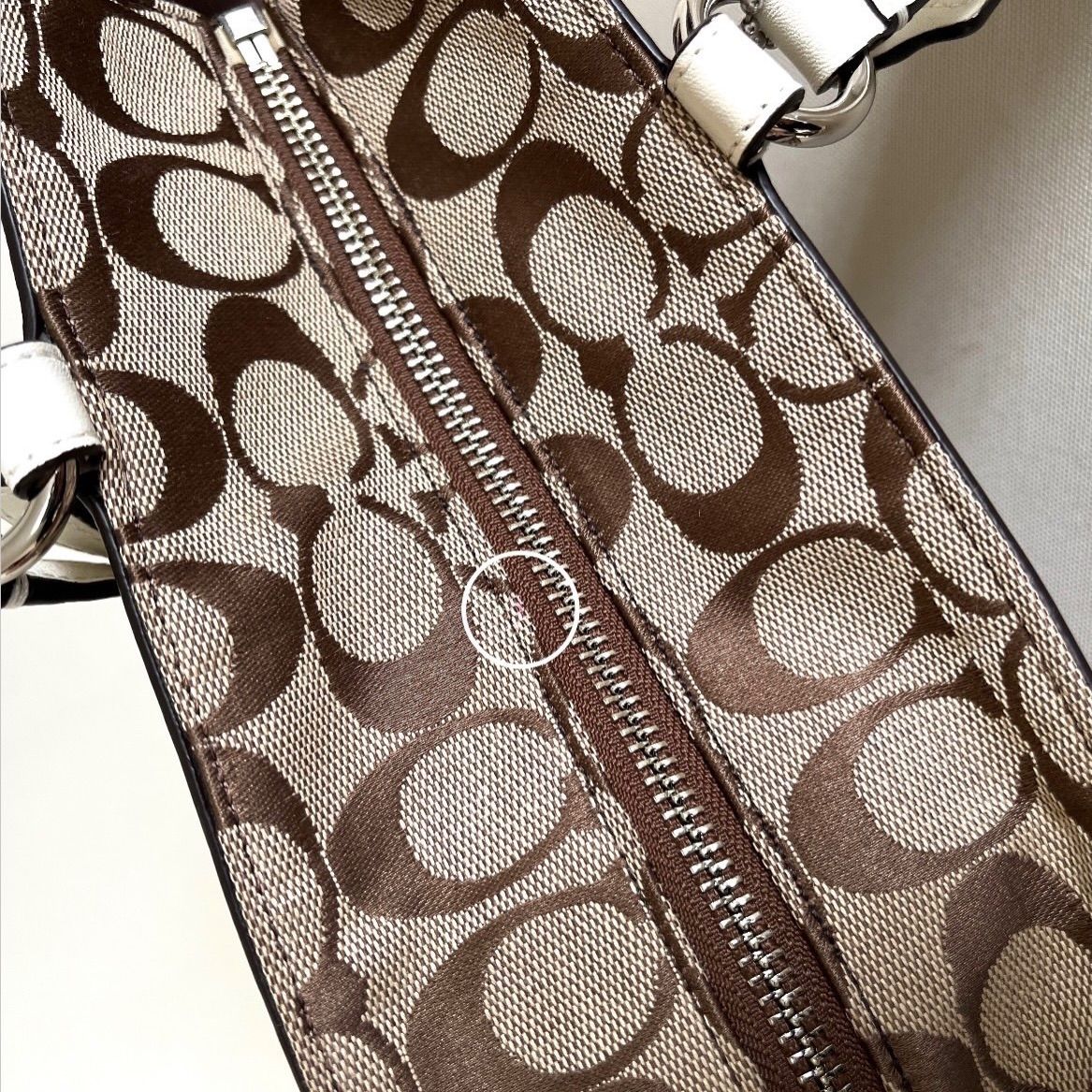 COACH コーチ ギャラリー シグネチャー イーストウエスト トートバッグ