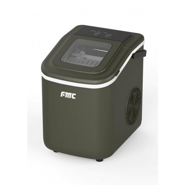 ☆新品☆FMC コンパクト製氷機 ?氷職人? 最短6分で製氷 満氷まで約1.5時間 289×214×299 カーキ FCIM-10K 1台