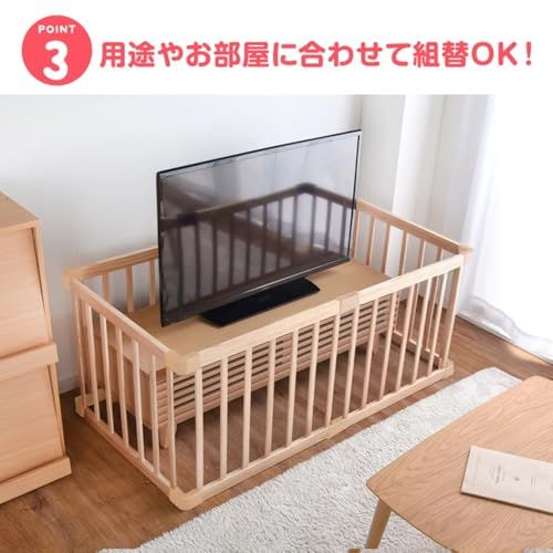 タンスのゲン ベビーサークル 【コンパクトサイズ】 木製 ジョイント式 幅136cm×奥行136cm×高さ56cm 8枚セット 滑り止め付き ペールナチュラル 25400012(100219)mt 2bfc2b1c タンスのゲン ベビーサークル 【コンパクトサイズ】 木製 ジョイント式 幅136cm×奥行136cm×高さ56cm 8枚セット 滑り止め付き ペールナチュラル 25400012(100219)mt 2bfc2b1c