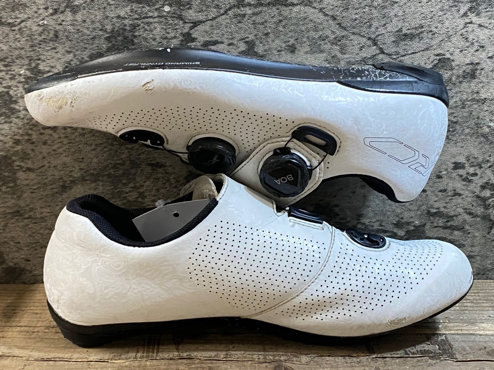 KH076 シマノ SHIMANO RC7 ビンディングシューズ アウトソール EU40 傷
