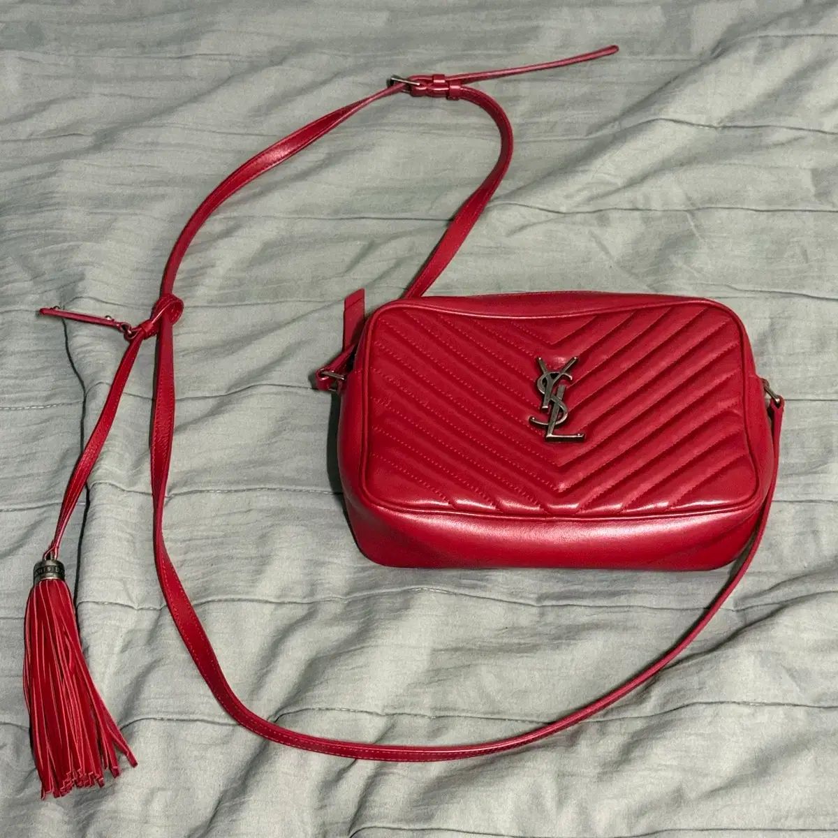 Saint Laurent サンローラン カメラバッグ レッド