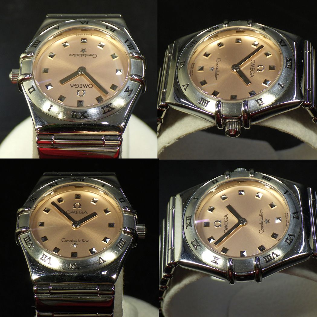 OMEGA オメガ／コンステレーション 1561.61／SS／ピンク クォーツ／2025.12OH済み／腕周り14cm