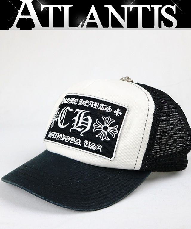 CHROME HEARTS 新宿店 クロムハーツ トラッカーキャップ 【CH】 ロゴ 帽子 メンズ SV925 黒/白 31405