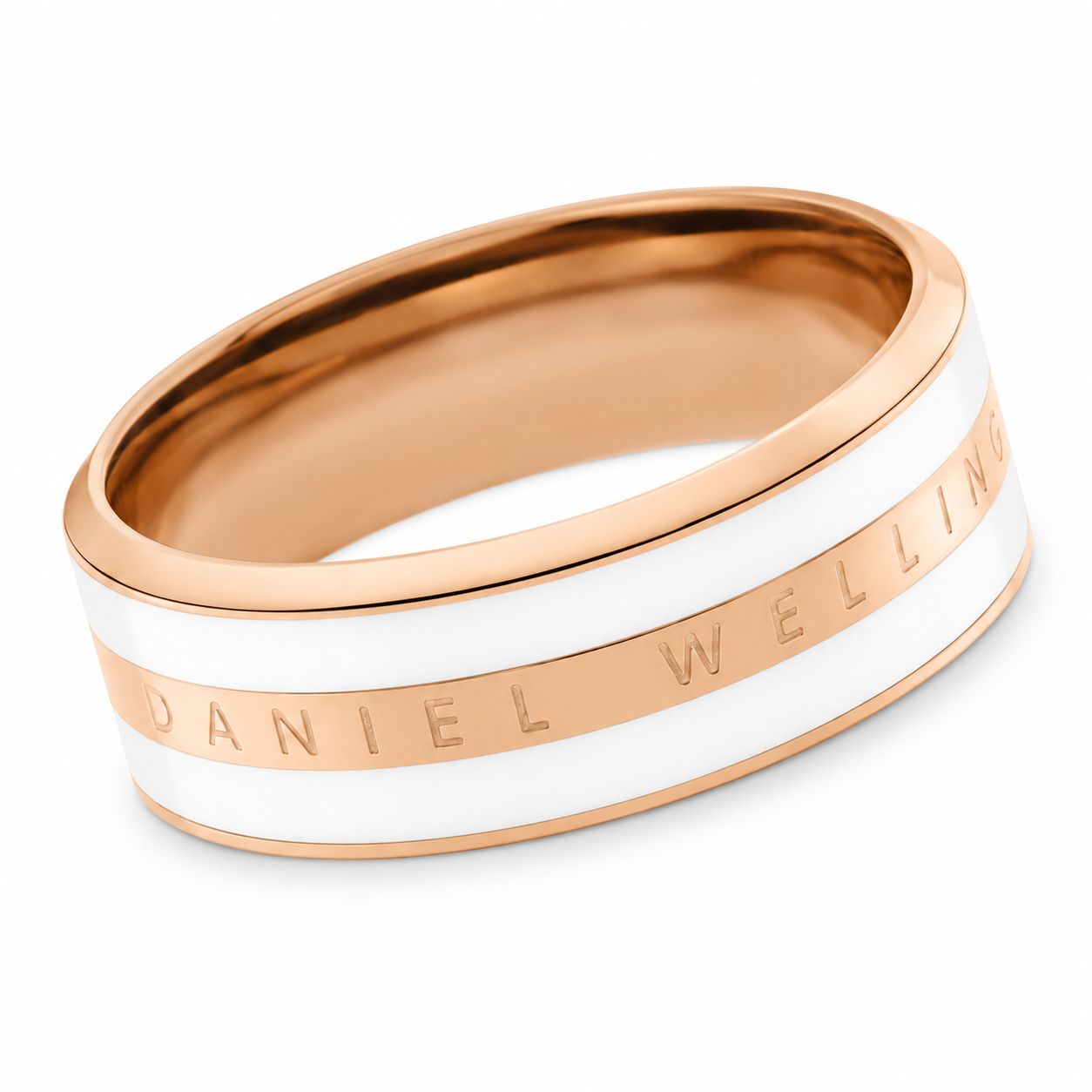 【ギフト対応可】ダニエルウェリントン DANIEL WELLINGTON リング Emalie Ring Satin White Rose Gold ローズゴールド ホワイト アクセサリー 高級感 上品 人気 ブランド おしゃれ 誕生日 プレゼント 送料無料