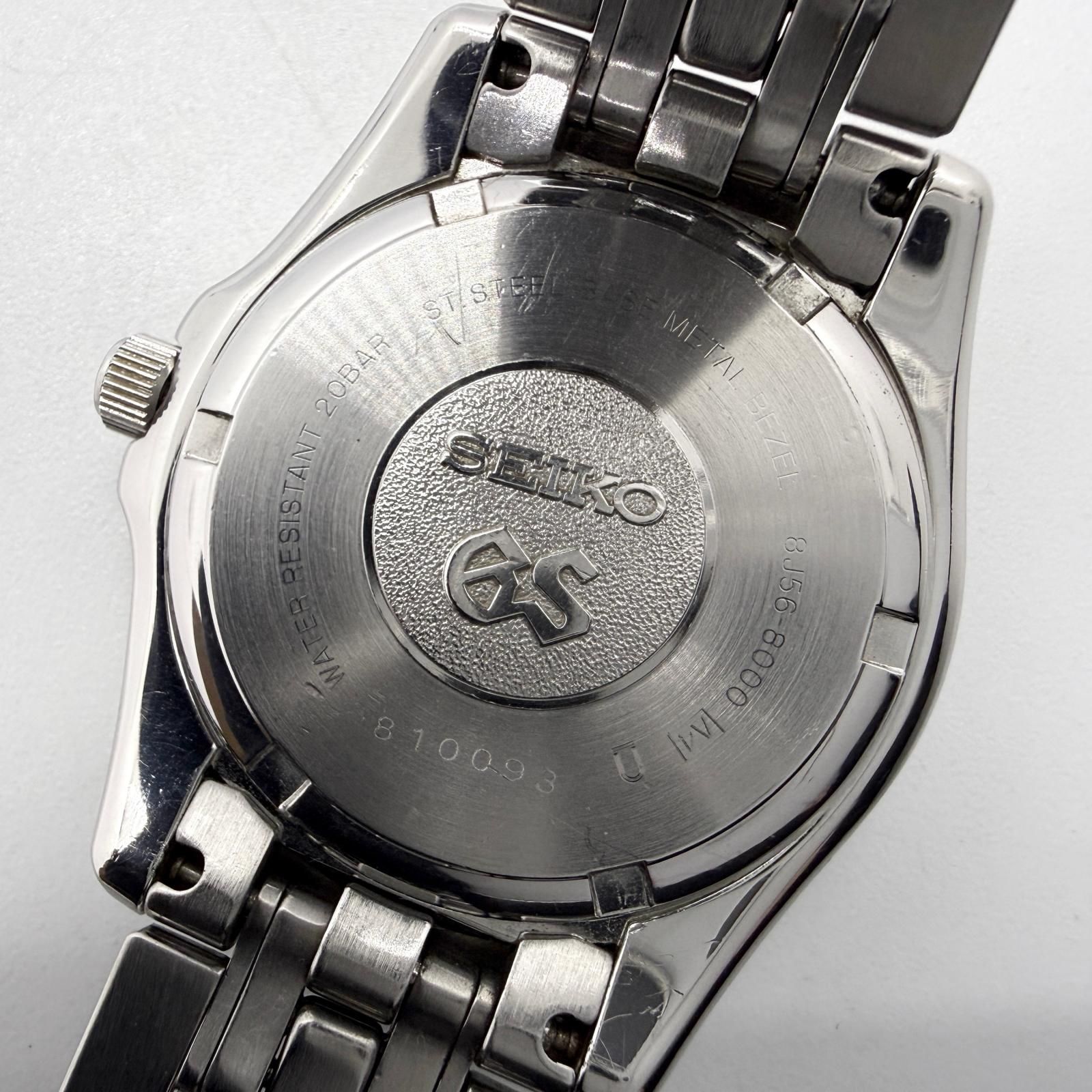 SEIKO セイコー グランドセイコー 8J56-8000 ネイビー QZ メンズ 電池 