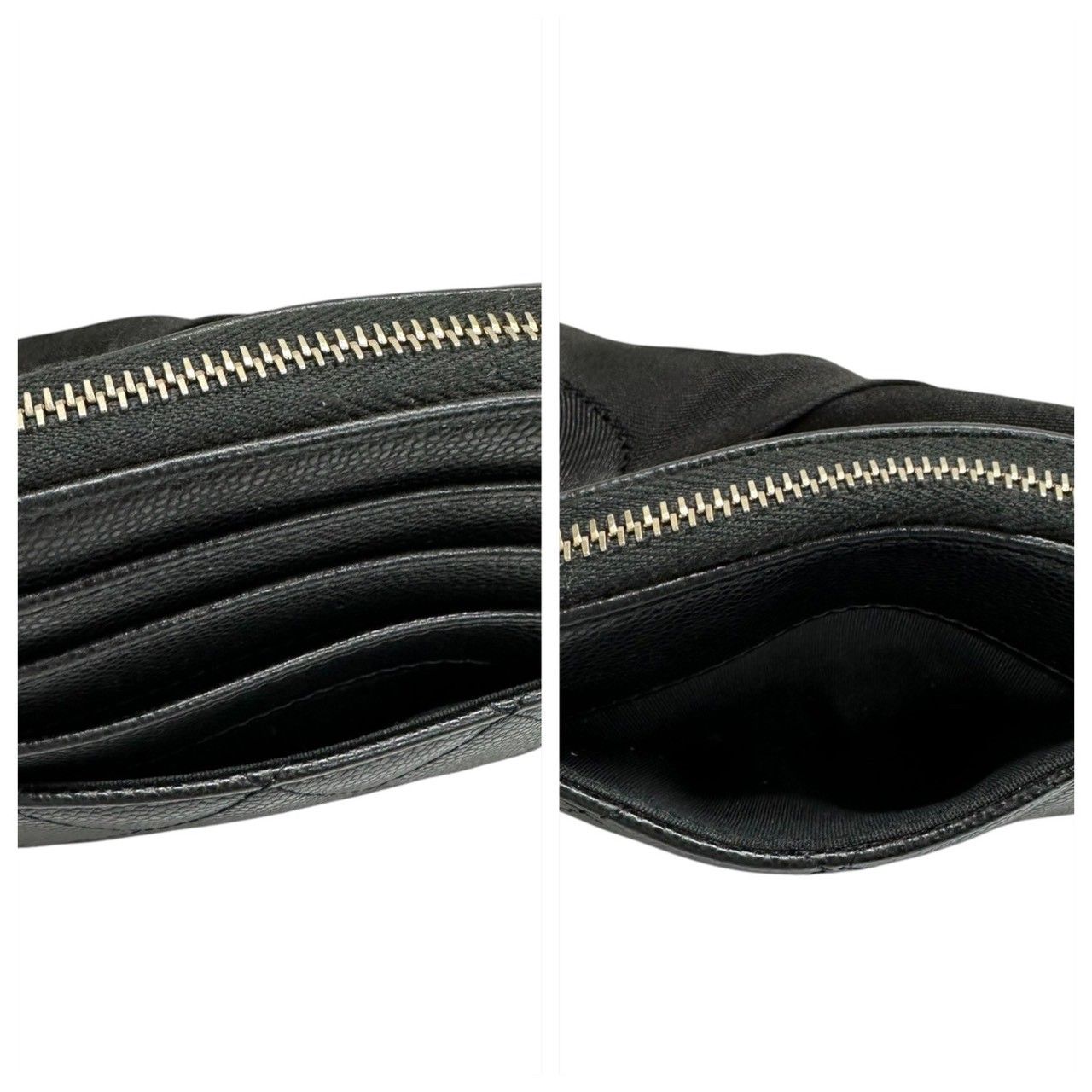 超美品 CHANEL シャネル マトラッセ ブラック ゴールド金具 キャビア 