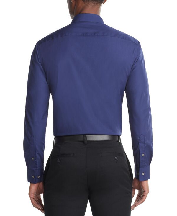 ヴァンハウセン メンズ トップス シャツ Van Heusen Mens Poplin Dress Shirt Classic Athletic Fit Persian Blue ブルー