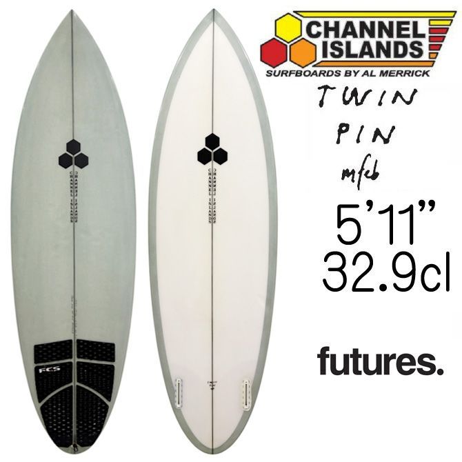 アルメリック　ツインピン　5.11 中古】チャンネルアイランド アルメリック サーフボード ツインピン 5