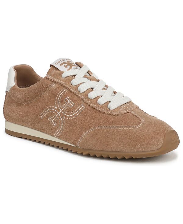 サムエデルマン レディース シューズ スニーカー レース Sam Edelman Womens IsellaceUp Sneakers Cyprus Tan Suede タン