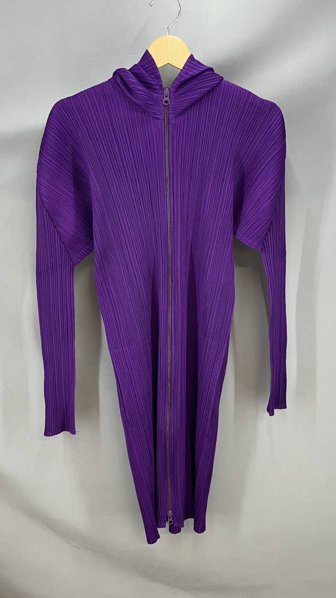 ★ PLEATS PLEASE プリーツプリーズ コート PP84-JD368 レディース サイズ4 パープル 通年