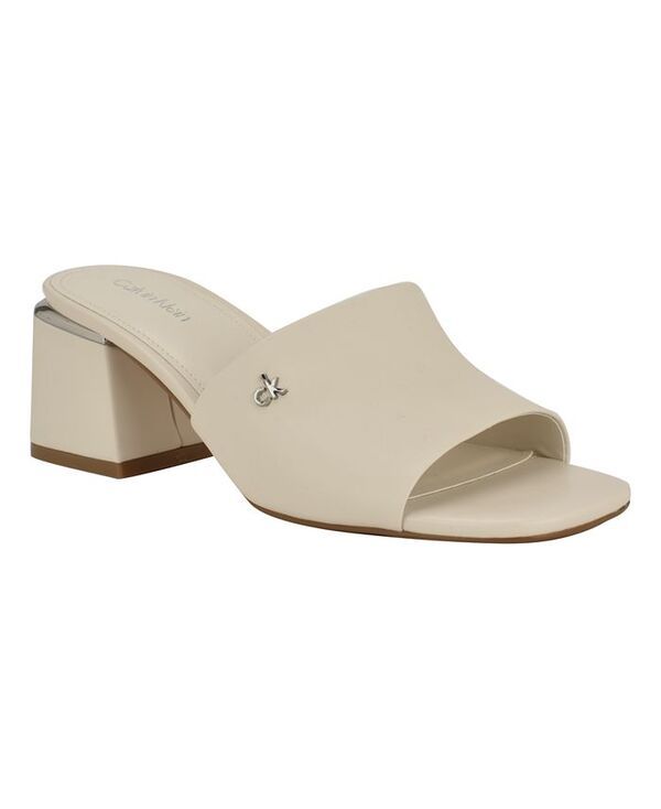 カルバンクライン レディース シューズ サンダル ヒール Calvin Klein Womens Rowena Block Heel Dress Sandals Ivory アイボリー