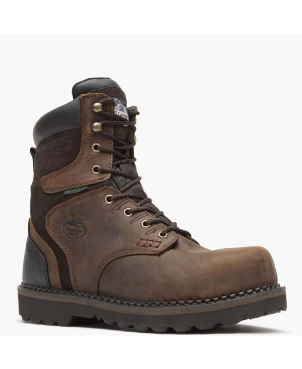 ジョージブーツ メンズ シューズ ブーツ・レインブーツ Tシャツ GEORGIA BOOT Mens Brookville Steel Toe Waterproof Work Boot Dark br