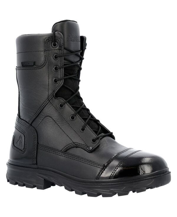 ロッキー メンズ シューズ ブーツ・レインブーツ ROCKY Mens Jump Boot Pro Waterproof Public Service Boot Black ブラック
