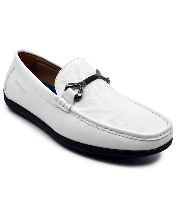 アカデミクス メンズ シューズ スリッポン・ローファー Akademiks Mens Ogden Slip On Comfort Loafers White ホワイト
