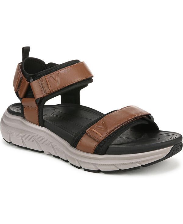 バイオニック メンズ シューズ サンダル Vionic Mens Walk Max Wanderer Walking Sandals Hazelnut leather mesh