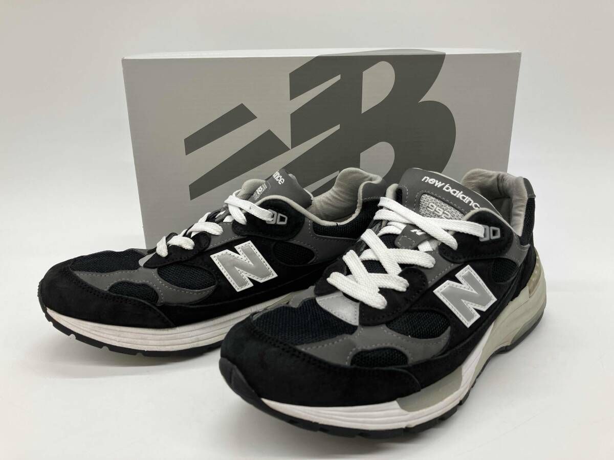 NEW BALANCE U992BK Black 27cm US9 UK8.5 EU42.5ニューバランス ブラックU.S.A.復刻モデル