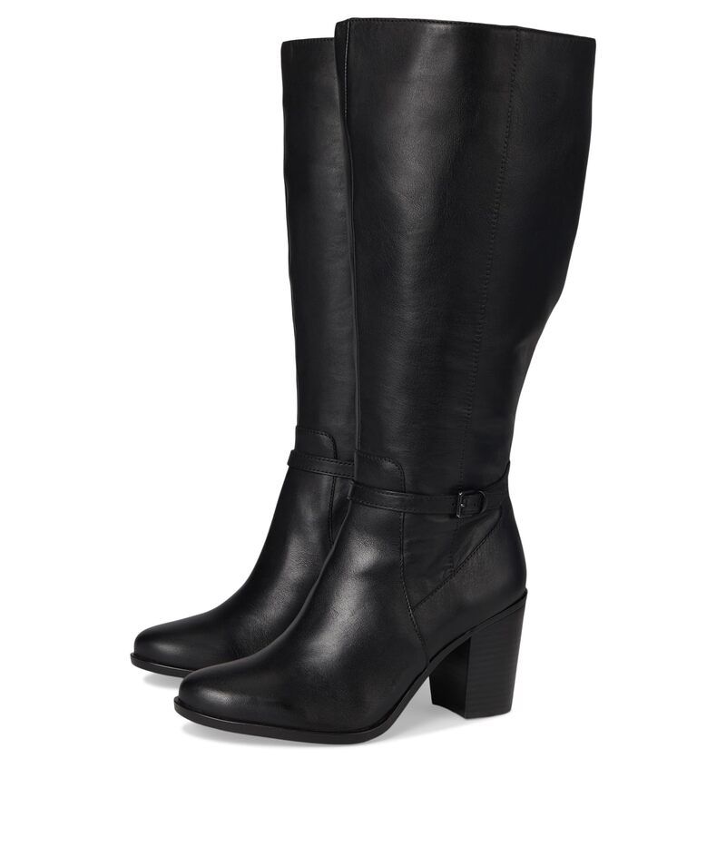 ナチュライザー レディース シューズ ブーツ・レインブーツ Naturalizer Kalina High Shaft Boots Extra Wide Calf Black Xw ブラック