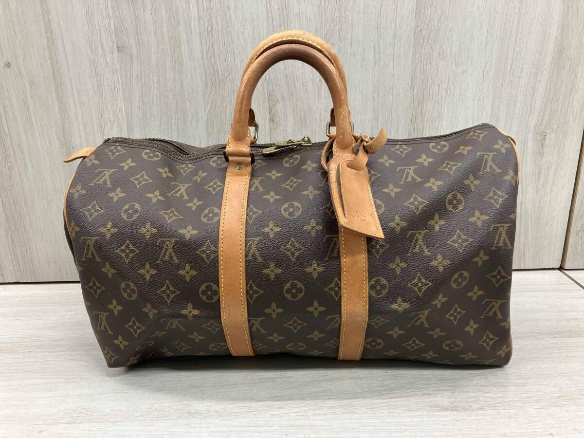 LOUIS VUITTON ルイヴィトン キーポル45 853SA ボストンバッグ ブラウン