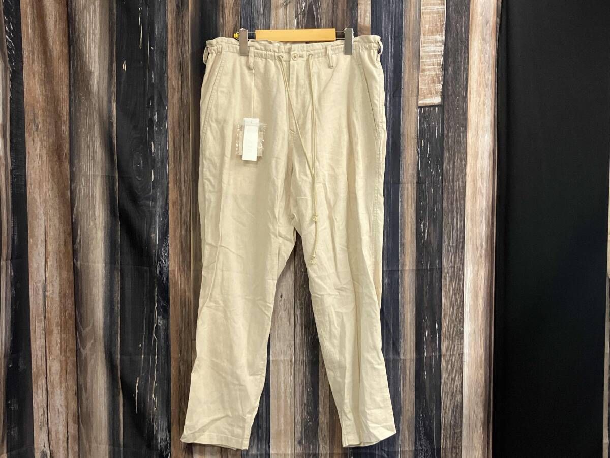 S'YTE ロングパンツ COTTON LINEN POPLIN WAIST-STRING PANTS ベージュ系 サイズ2