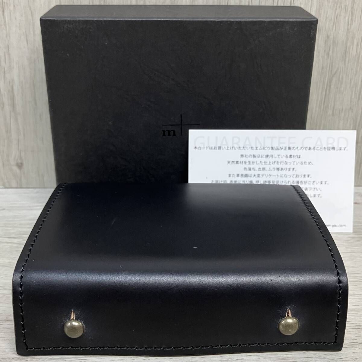 m+ millefoglie 2 Cordovan 二つ折り 財布 本革 レザー エムピウ