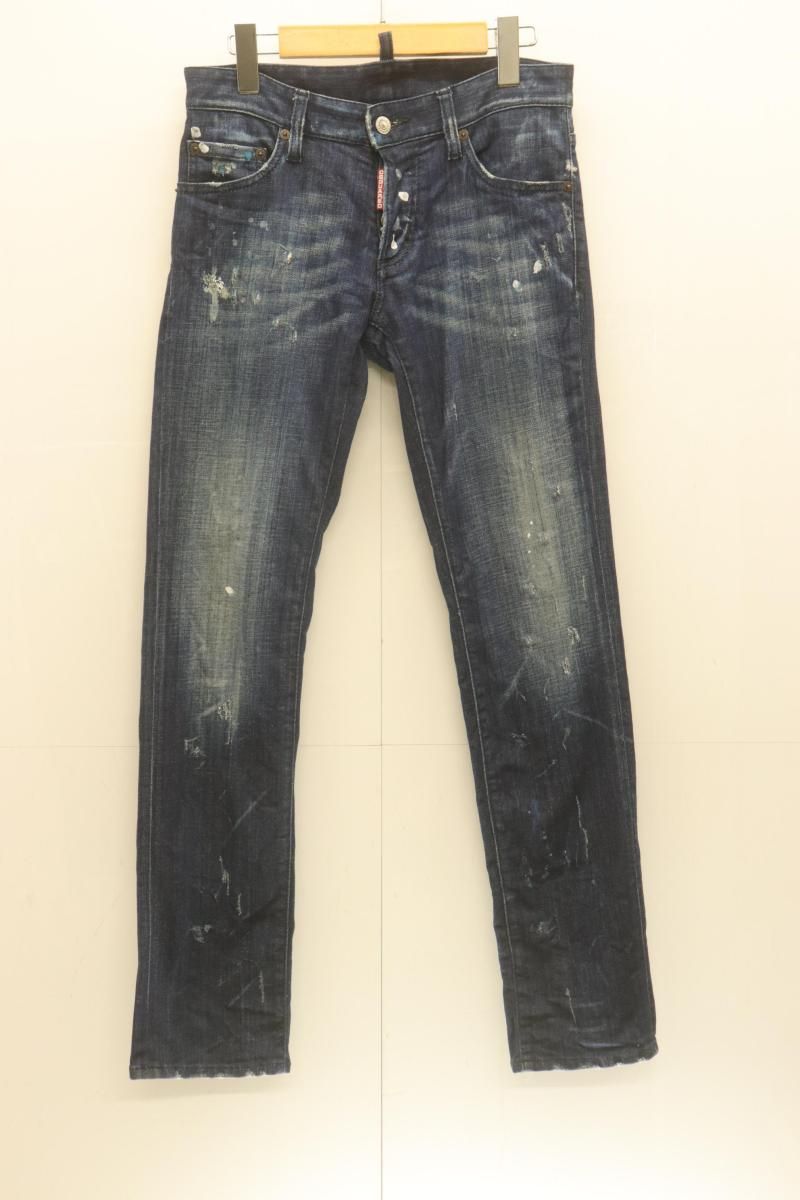 【中古】 DSQUARED2 レディースデニムパンツ 42 デニムパンツ DSQUARED2 42 青 ブルー
