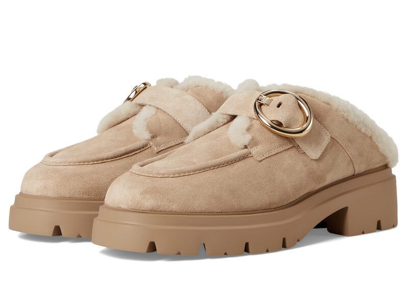 スチュアート ワイツマン レディース シューズ サンダル Stuart Weitzman Benni Shearling Mule AdobeVanilla