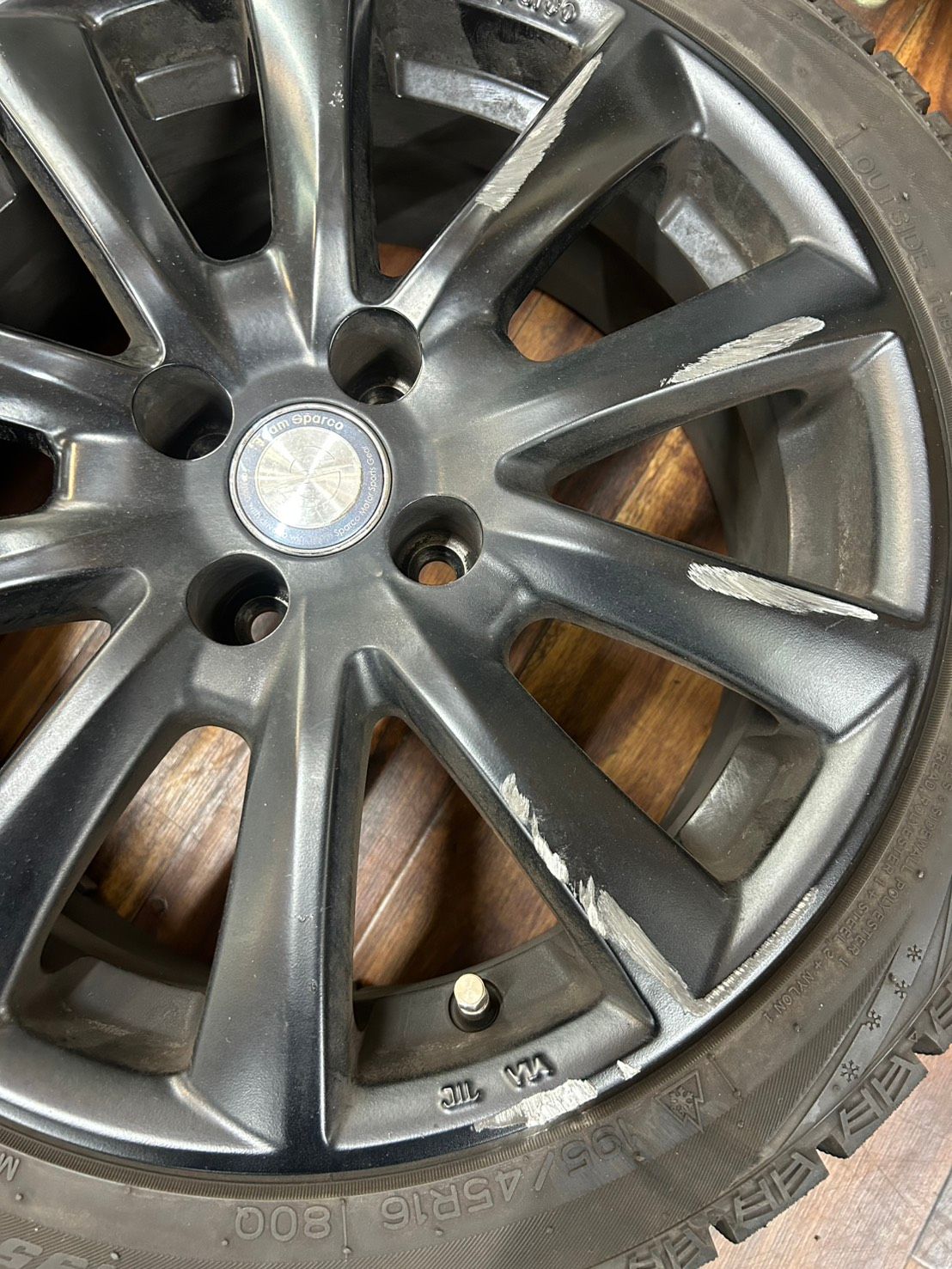 直接引取限定】 h15353 team sparco チームスパルコ ホイール 16×6.5J 