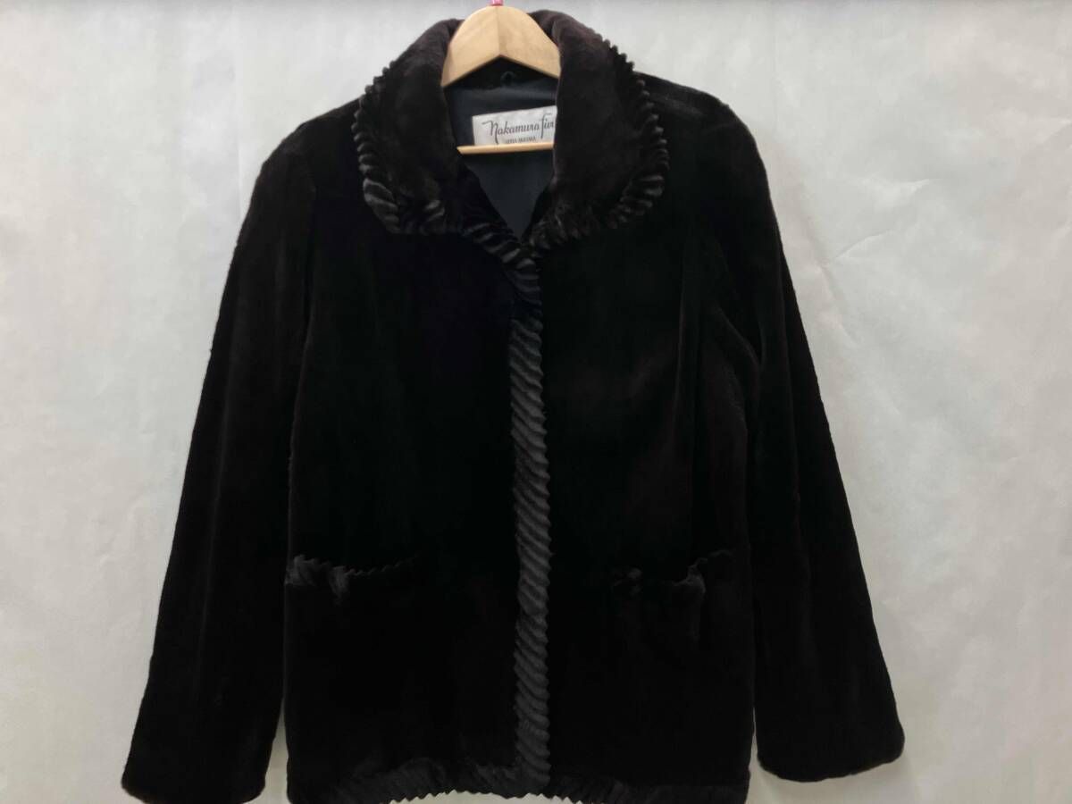 SAGA MINK ファーコート ブラウン